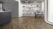 View of Union Oak Pattern luxury vinyl tile by Amtico