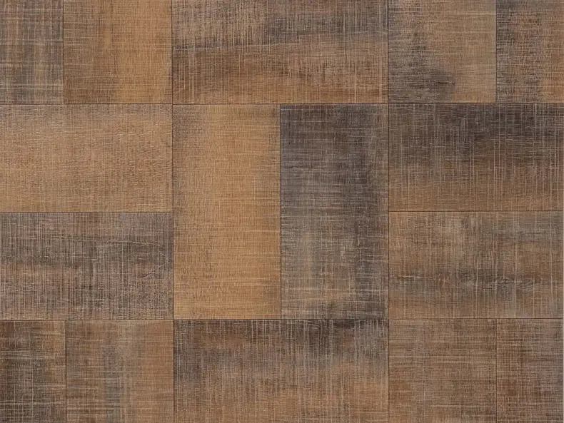 View of Union Oak Pattern luxury vinyl tile by Amtico
