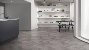 View of Trace Scree Pattern luxury vinyl tile by Amtico