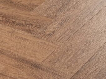 View of Bordeaux Oak Large Parquet luxury vinyl tile by Amtico