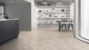View of Wharncliffe Oak Pattern luxury vinyl tile by Amtico