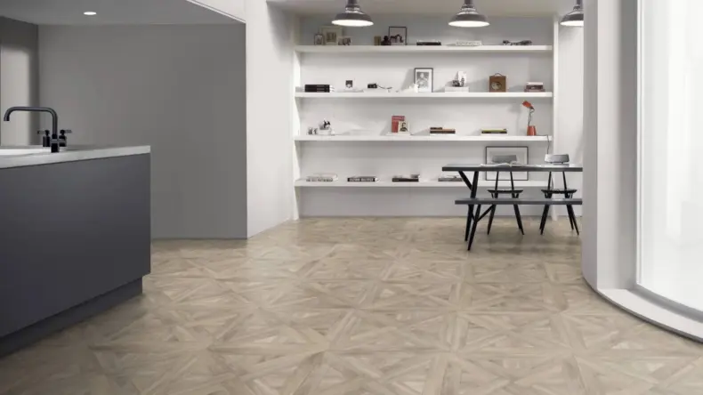 View of Malvern Oak Pattern luxury vinyl tile by Amtico