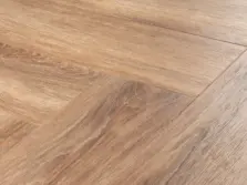 View of Darley Oak Large Parquet luxury vinyl tile by Amtico