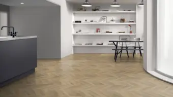 View of Darley Oak Pattern luxury vinyl tile by Amtico