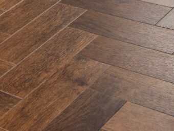 View of Chargot Oak Small Parquet luxury vinyl tile by Amtico