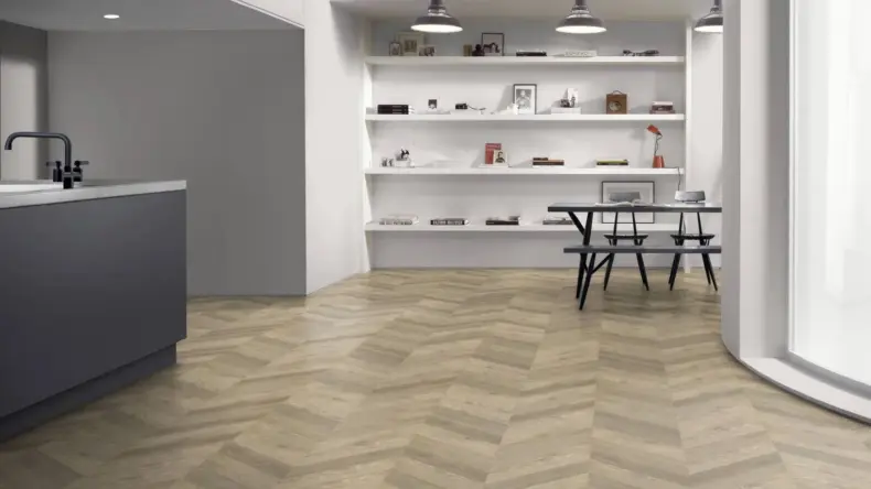 View of Hamsterley Oak Pattern luxury vinyl tile by Amtico