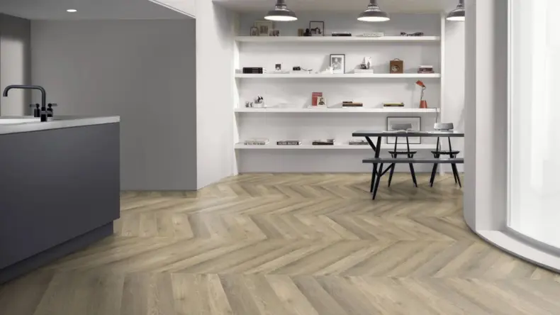 View of Hamsterley Oak Pattern luxury vinyl tile by Amtico
