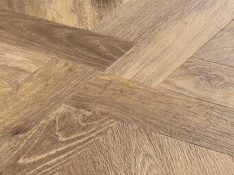 View of Kirby Oak Large Parquet luxury vinyl tile by Amtico
