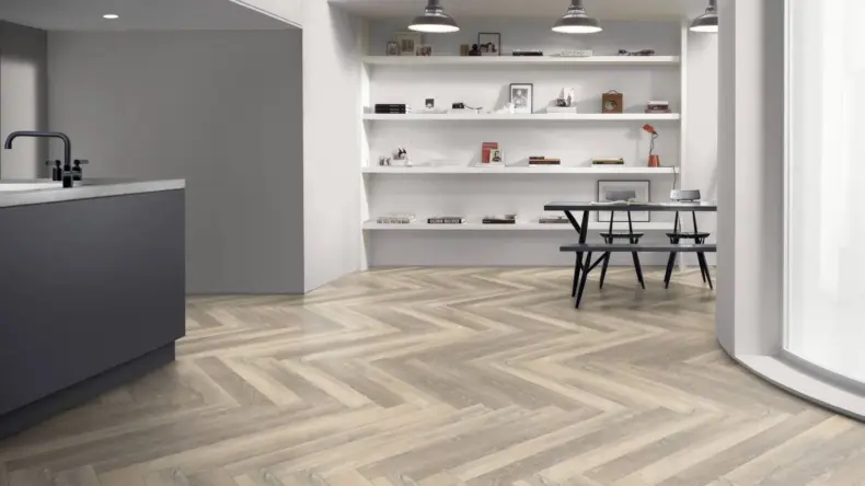 View of Laughton Oak Pattern luxury vinyl tile by Amtico