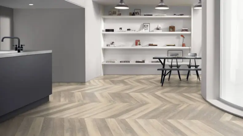 View of Laughton Oak Pattern luxury vinyl tile by Amtico