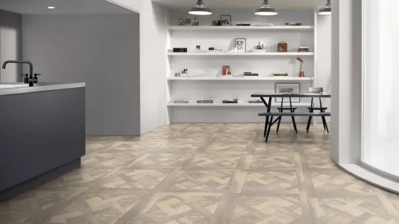 View of Laughton Oak Pattern luxury vinyl tile by Amtico