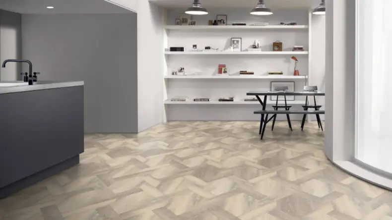 View of Laughton Oak Pattern luxury vinyl tile by Amtico