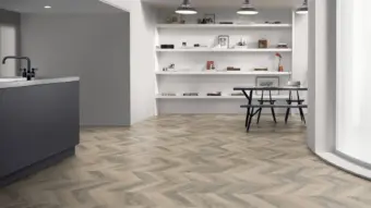 View of Berwick Oak Pattern luxury vinyl tile by Amtico