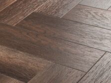 View of Tay Oak Small Parquet luxury vinyl tile by Amtico