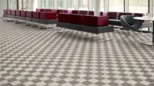 View of Berkwell Stone luxury vinyl tile by Amtico