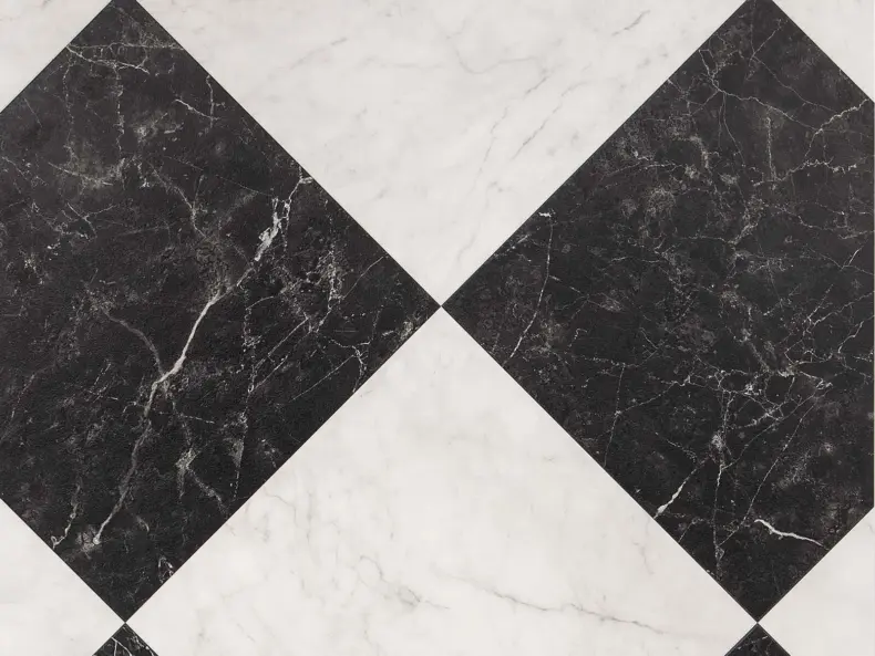 View of Bianco Classic Marble luxury vinyl tile by Amtico