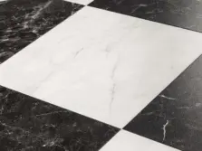 View of Bianco Classic Marble luxury vinyl tile by Amtico