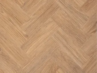 View of Amber Oak in Small Parquet luxury vinyl tile by Amtico