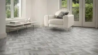 View of Valley Oak in Small Parquet luxury vinyl tile by Amtico