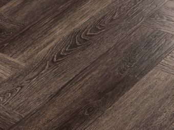 View of Burnished Timber in Small Parquet luxury vinyl tile by Amtico