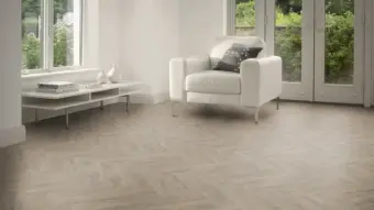 View of Bergen Oak in Large Parquet luxury vinyl tile by Amtico
