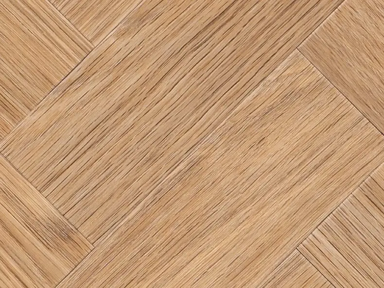 View of Amber Oak in Large Parquet luxury vinyl tile by Amtico