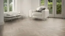 View of Strand Oak in Large Parquet luxury vinyl tile by Amtico