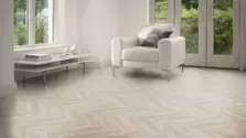 View of Seaboard Oak in Large Parquet luxury vinyl tile by Amtico