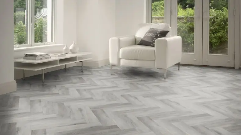 View of Valley Oak in Large Parquet luxury vinyl tile by Amtico