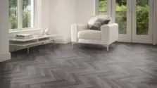View of Burnished Timber in Large Parquet luxury vinyl tile by Amtico