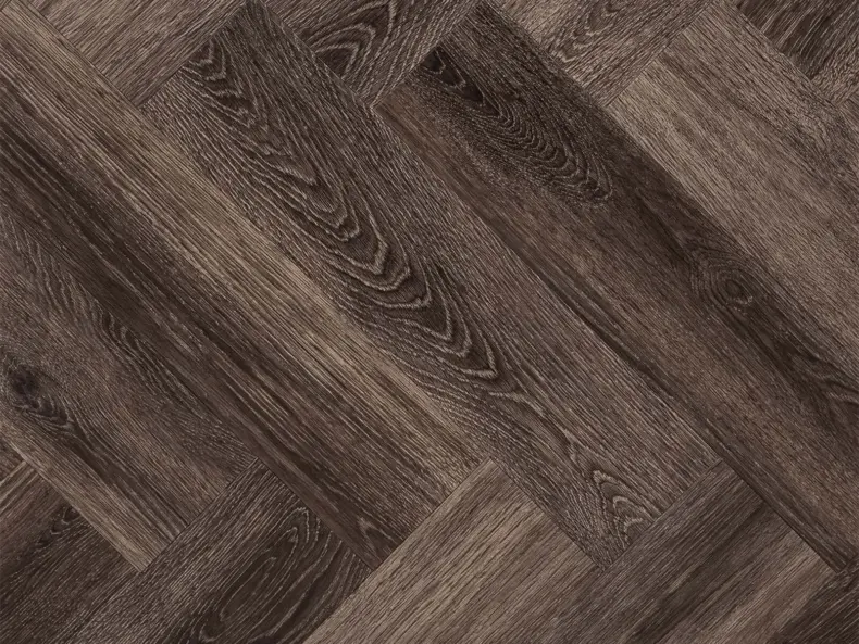 View of Burnished Timber in Large Parquet luxury vinyl tile by Amtico