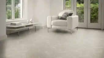 View of Crema in Small Parquet luxury vinyl tile by Amtico