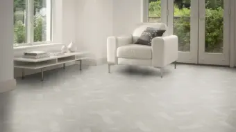 View of Opal in Small Parquet luxury vinyl tile by Amtico