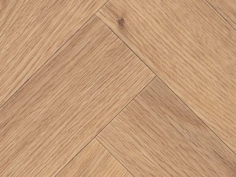 View of Skara Oak in Small Parquet luxury vinyl tile by Amtico