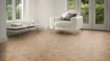 View of Flora Oak in Small Parquet luxury vinyl tile by Amtico