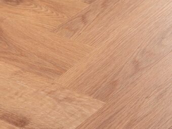 View of Flora Oak in Small Parquet luxury vinyl tile by Amtico