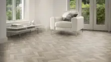 View of Keel Oak in Small Parquet luxury vinyl tile by Amtico