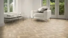 View of Brae Oak in Small Parquet luxury vinyl tile by Amtico