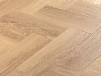 View of Brae Oak in Small Parquet luxury vinyl tile by Amtico