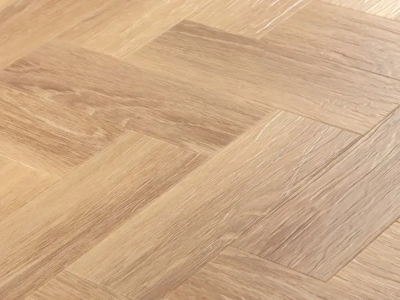 View of Brae Oak in Small Parquet luxury vinyl tile by Amtico