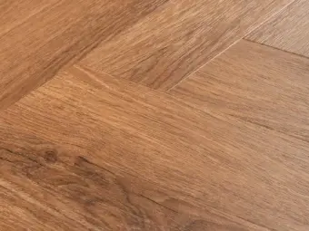 View of Thorndon Oak in Small Parquet luxury vinyl tile by Amtico