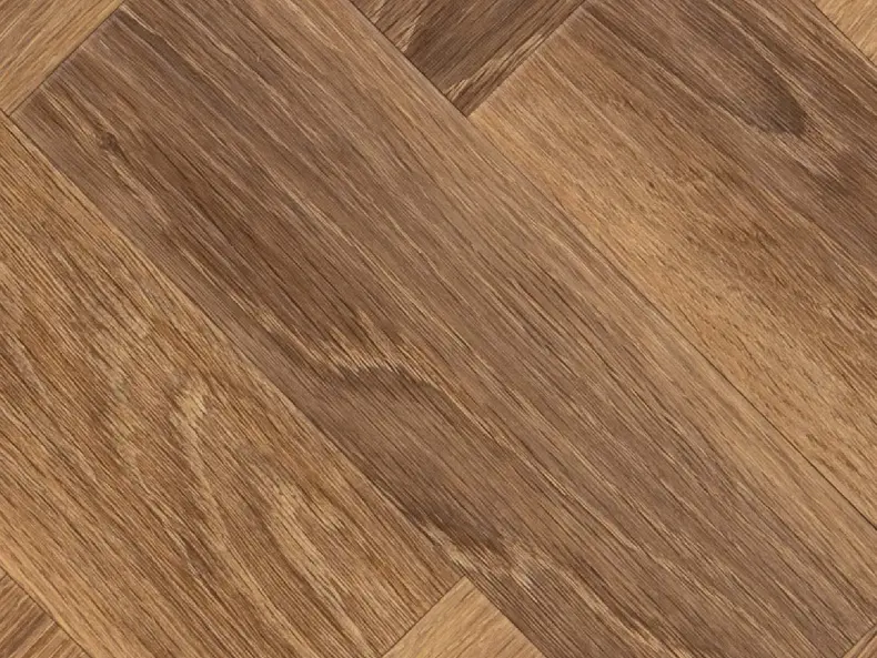 View of Esker Oak in Large Parquet luxury vinyl tile by Amtico
