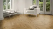 View of Langdon Oak in Large Parquet luxury vinyl tile by Amtico