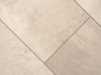 View of Crema luxury vinyl tile by Amtico