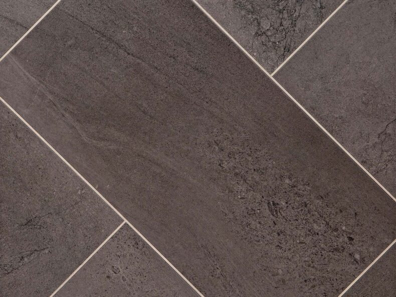 View of Char luxury vinyl tile by Amtico