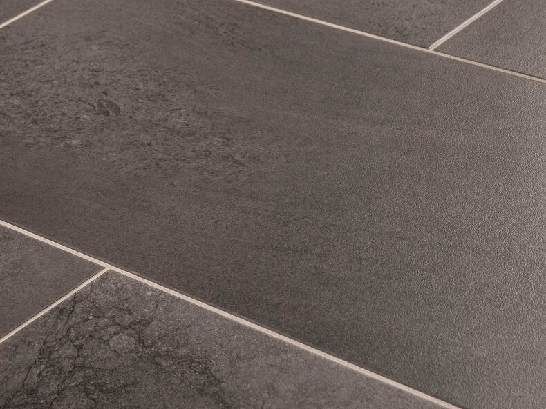 View of Char luxury vinyl tile by Amtico
