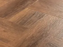 View of Furrowed Oak Narrow Plank luxury vinyl tile by Amtico