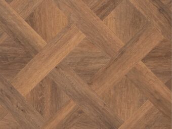 View of Furrowed Oak Pattern luxury vinyl tile by Amtico