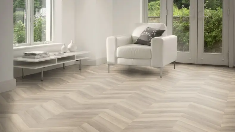 View of Foreshore Oak Pattern luxury vinyl tile by Amtico