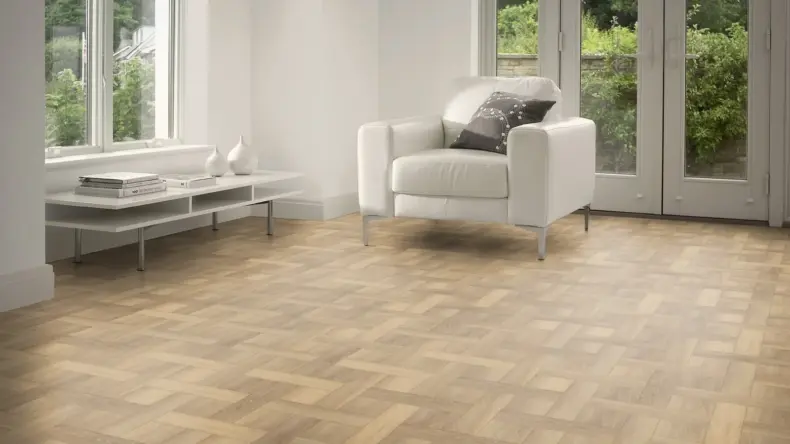 View of Matlo Oak Pattern luxury vinyl tile by Amtico